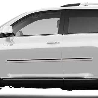Toyota Highlander Painted Body Side Moldings with Color Inserts 2008 - 2013