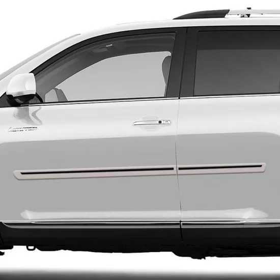 Toyota Highlander Painted Body Side Moldings with Color Inserts 2008 - 2013