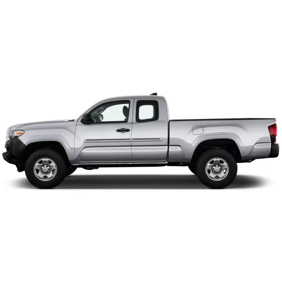 Toyota Tacoma Access Cab Painted Body Side Moldings with Color Inserts 2005 - 2023