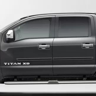 Nissan Titan Crew Cab Painted Body Side Moldings with Color Inserts 2016 - 2023
