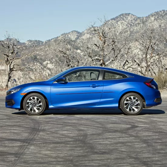 Honda Civic 2 Door Painted Moldings with a Color Insert 2016 - 2021