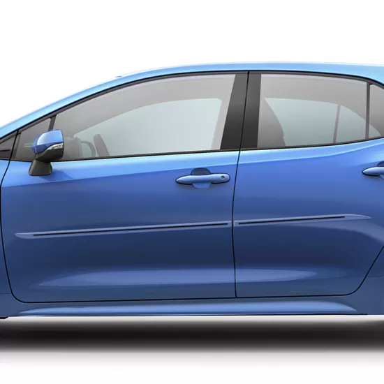 Toyota Corolla Sedan Painted Moldings with a Color Insert 2014 - 2019