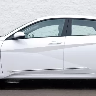 Hyundai Elantra Painted Moldings with a Color Insert 2021 - 2023