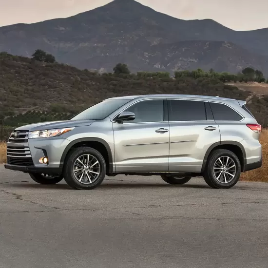 Toyota Highlander Painted Body Side Moldings with Color Inserts 2014 - 2019