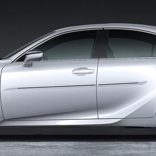 Lexus IS Painted Body Side Moldings with Color Inserts 2021 - 2023