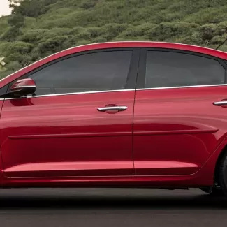 Hyundai Accent Sedan Painted Body Side Moldings 2018 - 2023