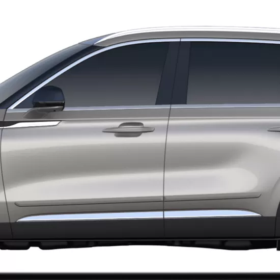 Lincoln Aviator Painted Body Side Moldings 2020 - 2025