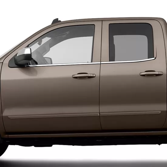 Chevrolet Silverado Double Cab Painted Body Side Molding 2014 - 2018 / FE-SIL14/SIE-DC (FE-SIL14/SIE-DC) by www.Sportwing.com