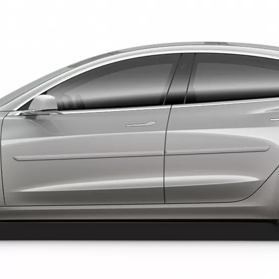 Tesla Model 3 Painted Body Side Moldings 2017 - 2025