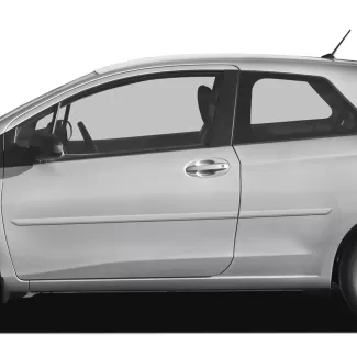 Toyota Yaris 3 Door Hatchback Painted Body Side Moldings 2012 - 2020