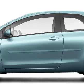 Toyota Yaris 3 Door Hatchback Painted Body Side Moldings 2007 - 2011