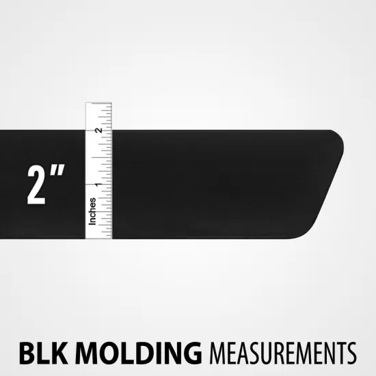 Kia Soul Black Side Molding 2014 - 2019 / BLK-SOUL14 (BLK-SOUL14) by www.Sportwing.com