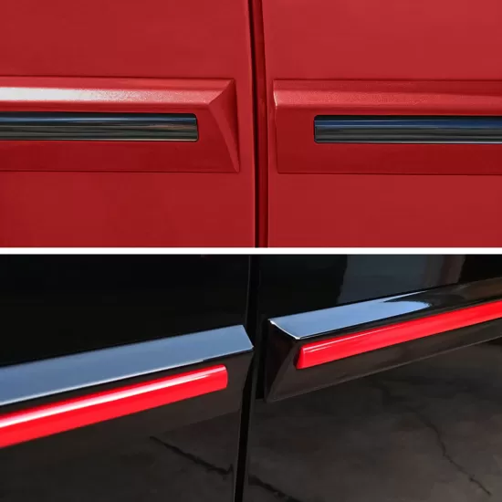 Honda Civic 4 Door Painted Moldings with a Color Insert 2016 - 2021