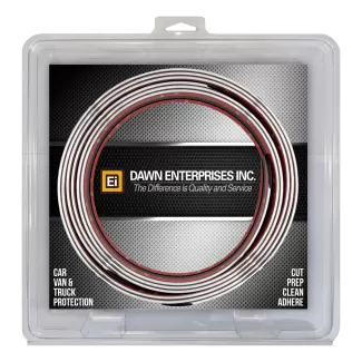 Chrome Body Side Molding Trim with Angled Ends – 1 3/4 in. Wide - Two 9' Pieces