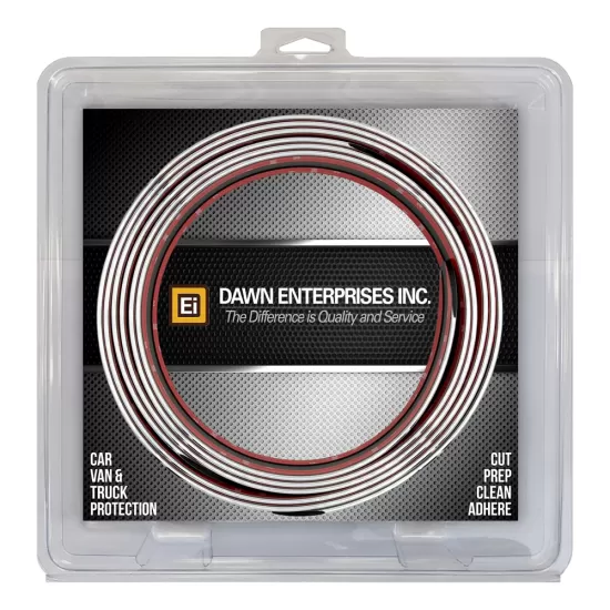 Chrome Body Side Molding Trim with Angled Ends – 1 3/4 in. Wide - Two 9' Pieces