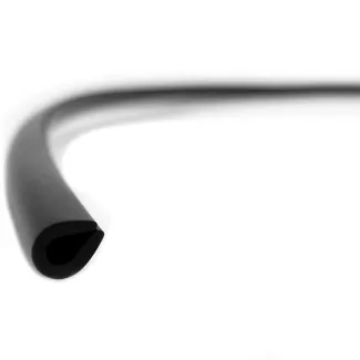 U-Shape Car Door Edge Protector Guard Flexible Trim - 50 Ft Roll - 0.28” Wide - Black