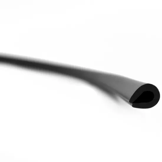 U-Shape Car Door Edge Protector Guard Flexible Trim - 50 Ft Roll - 0.28” Wide - Black