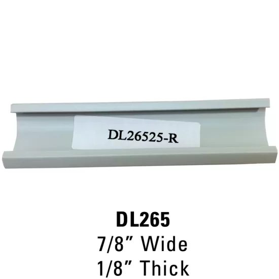 Universal RV, Camper & Cargo Trailer Track Cover Trim Molding - 65 Ft Roll - 7/8” Wide - Multiple Colors