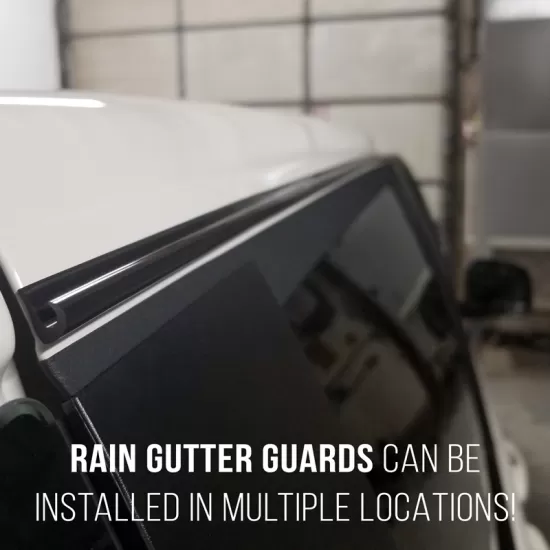 Drip Rail Rain Gutter Guards - 9/16” Wide - Two 10' Pieces - Multiple Colors