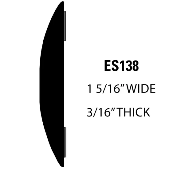 Universal Body Side Molding Trim - 24 Ft Roll - 1 5/16” Wide - Black