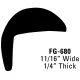 Universal FenderGard Fender & Wheel Well Molding Trim with Lip - 25 Ft Roll - 11/16” Wide - Black