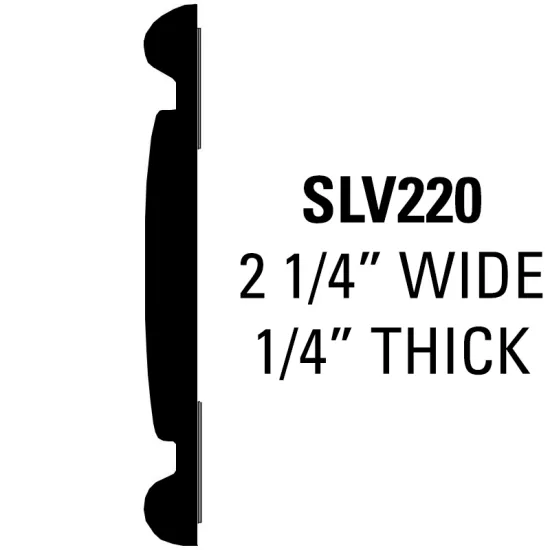 Chevrolet/GMC 1973-1987 Replacement Body Side Molding Trim - 8 Ft Roll - 2 1/4” Wide - Black & Chrome