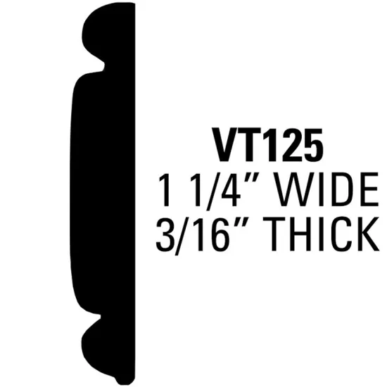 Truck and Van Molding; 65  Roll - 1 1/4” Wide, 3/16” Thick / VT12565-R (VT12565-R) by www.Sportwing.com
