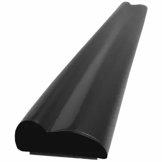 Wheel Well Trim Molding - 20' Roll - 1/2” Wide - Black & Chrome