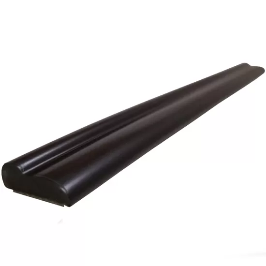 Wheel Well Trim Molding - 20' Roll - 1/2” Wide - Black & Chrome