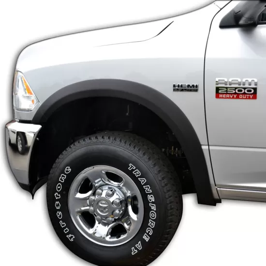 OE Design Fender Flares For 2009-2018 Dodge Ram 1500 - Set Of 4, Satin Black Micro Texture