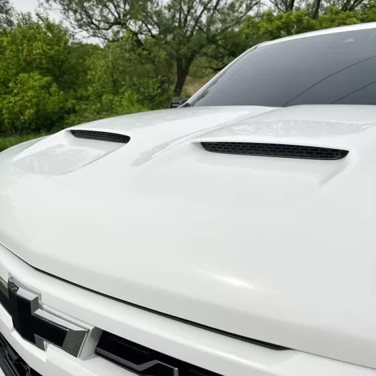 Chevrolet Silverado 1500 Painted Functional Ram Air Hood 2019 - 2025 / RAHSIL19