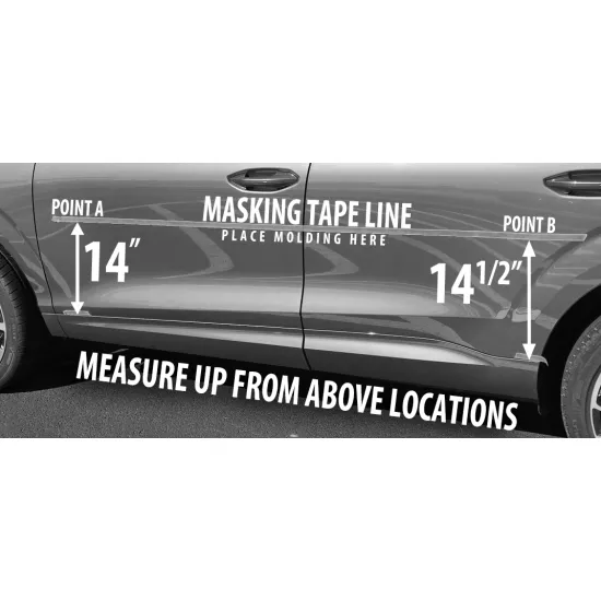 Audi Q3 Painted Body Side Moldings 2026 - 2027
