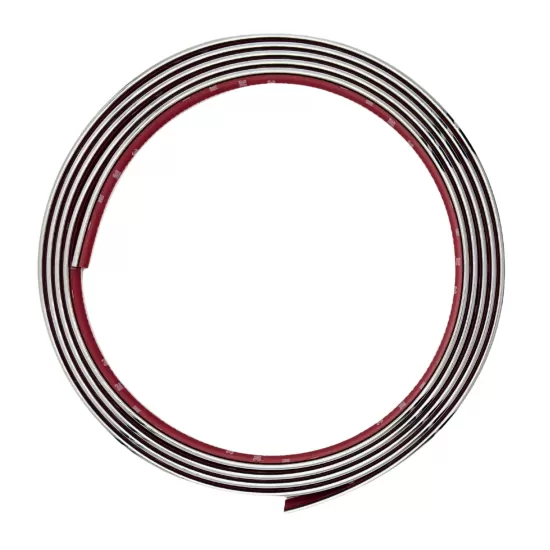 Universal Chrome Body Side Molding Trim - 14 Ft Roll - 1” Wide