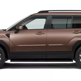 Hyundai Santa Fe Painted Body Side Moldings with Chrome Inserts 2024 - 2026