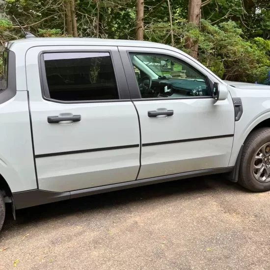 Universal Body Side Molding Trim - 18 Ft Roll - 1” Wide - Black