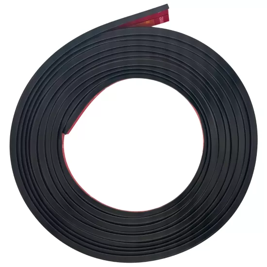 Universal Wheel Well Trim Molding with Lip - 25 Ft Roll - 1” Wide - Black