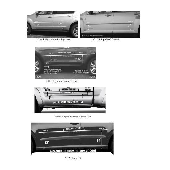 Toyota Tacoma Access Cab Chrome Body Side Moldings 2005 - 2023