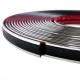 Universal Body Side Molding Trim - 60 Ft Roll - 1 1/8” Wide - Black with Chrome