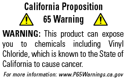 Prop 65 Warning Label