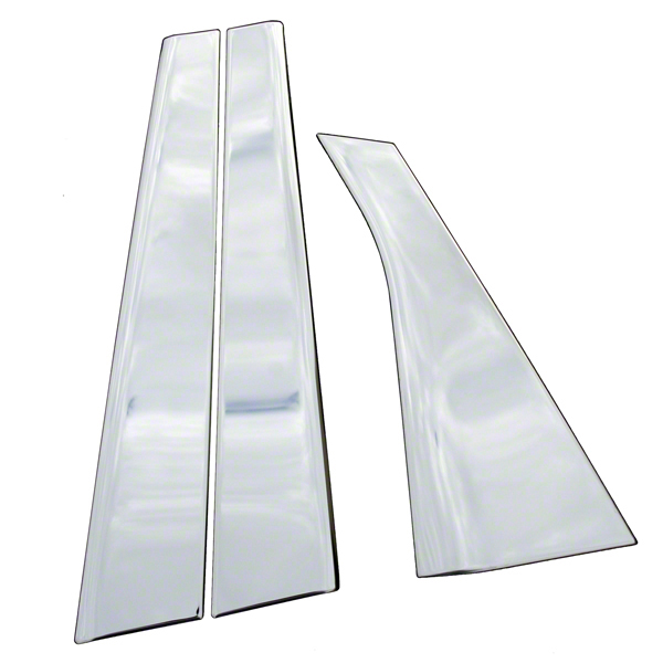 Works with 06-13 Chevy Impala 6PC Stainless Steel Chrome Pillar Post Trim Made in USA